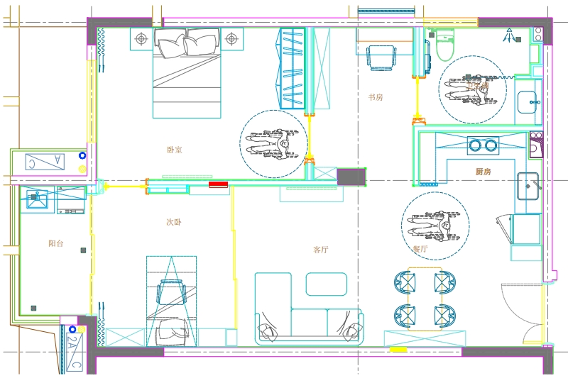 适老化家具设置案例|汇鑫九如天宝·天禧颐养公寓—门徒娱乐适老家具厂家